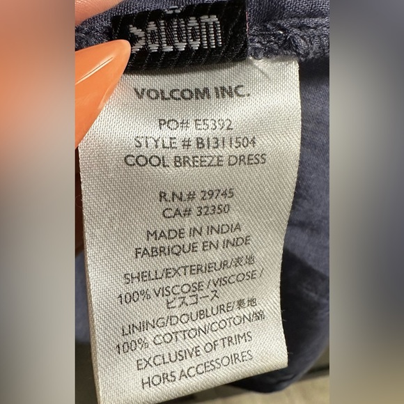 Volcom mini dress size Large 14 - Picture 7 of 8